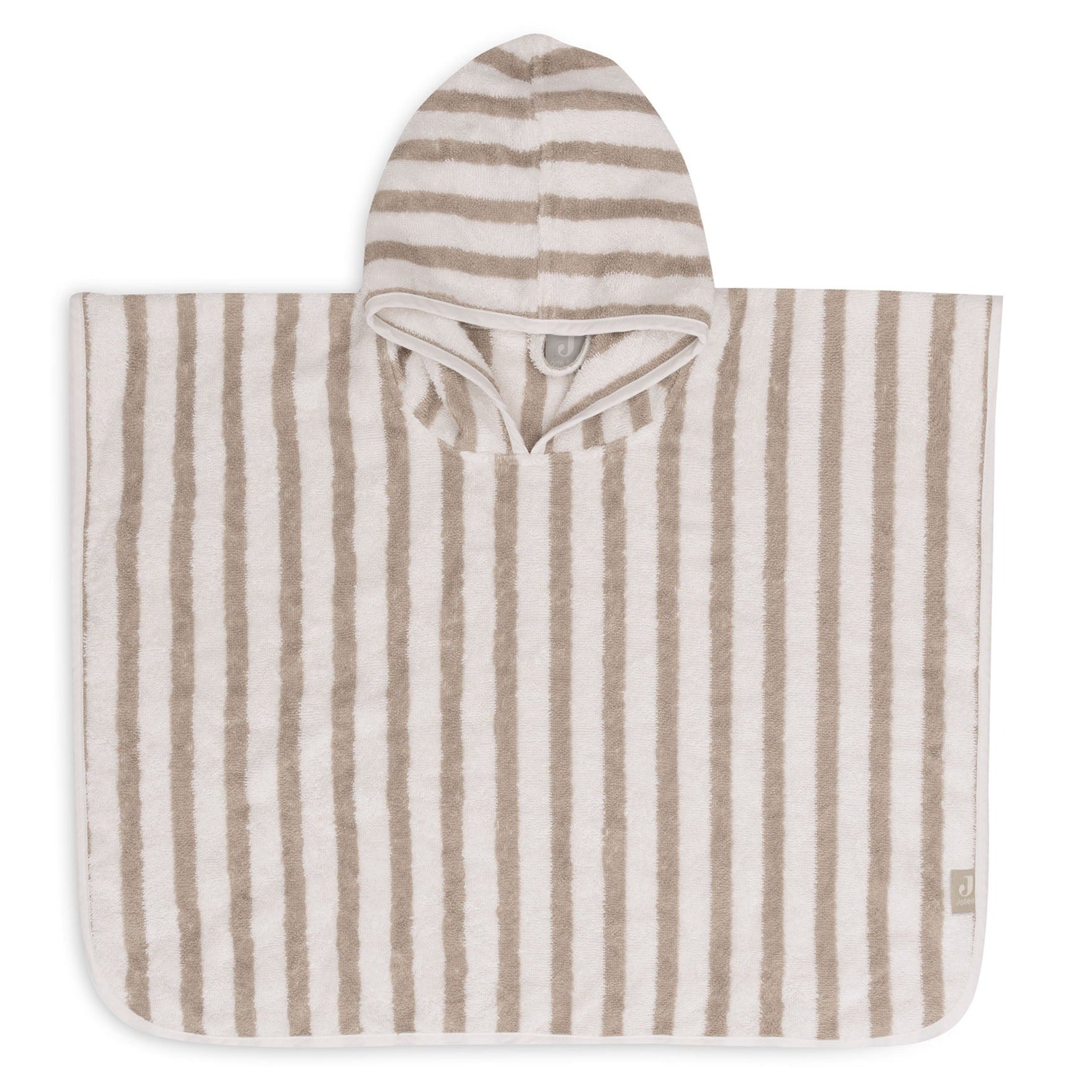 Jollein Badponcho Stripe Terry Olive Green Gots