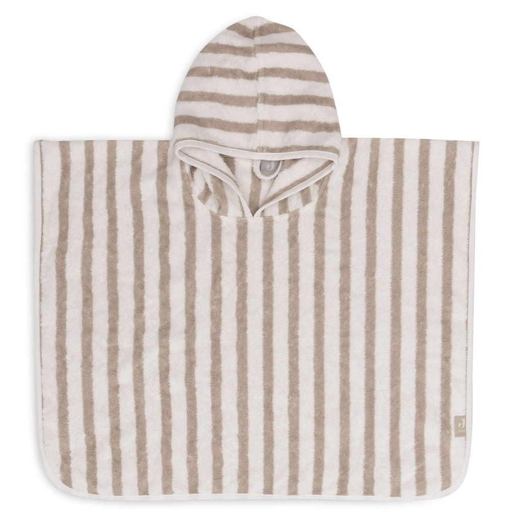 Jollein Badponcho Stripe Terry Olive Green Gots