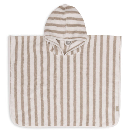 Jollein Badponcho Stripe Terry Olive Green Gots