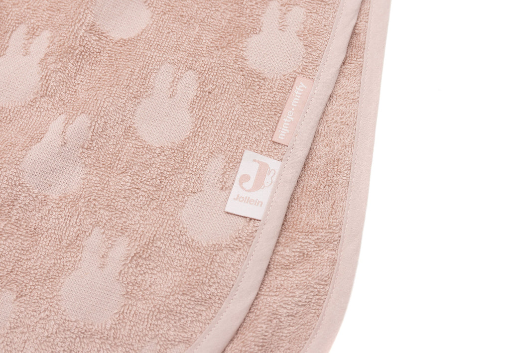 Jollein Badponcho Badstof Miffy Jacquard | Wild Rose