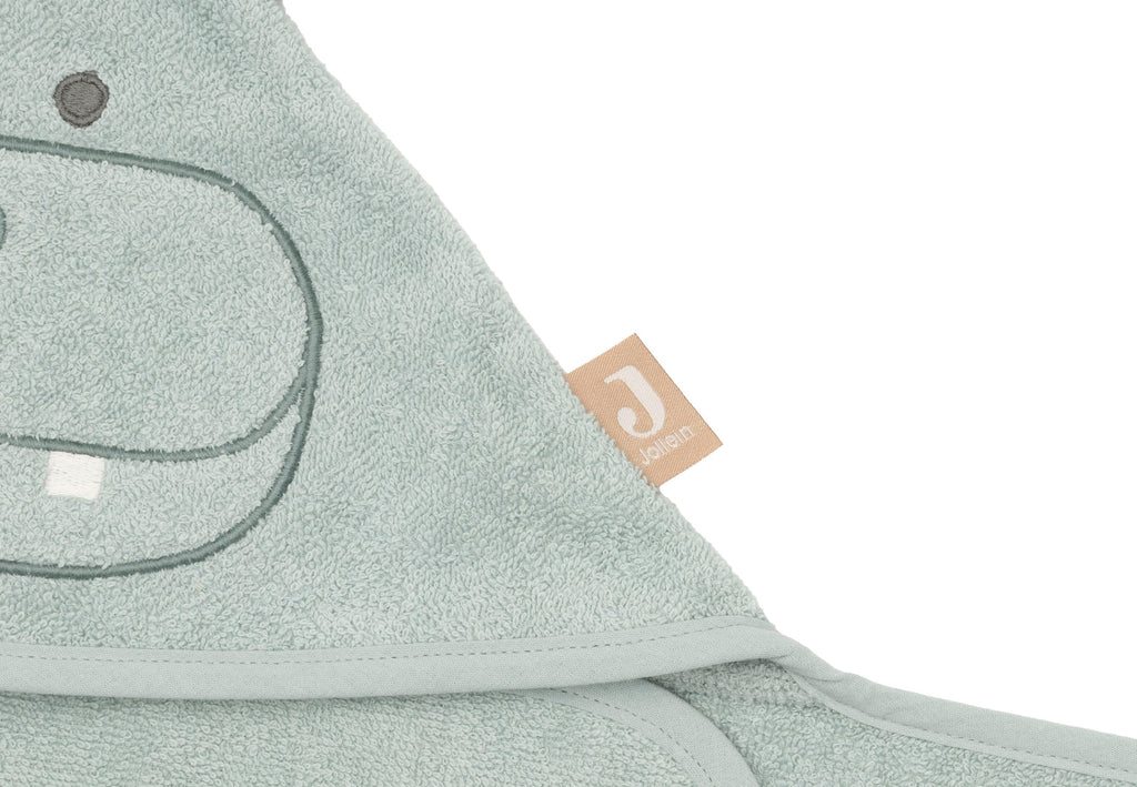 Jollein Badcape Badstof 70x130cm Hippo | Happy