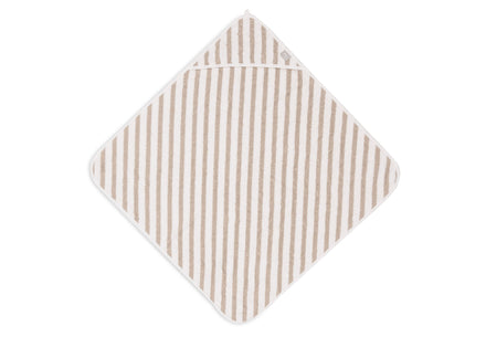 Jollein Badcape 75x75cm | Stripe Terry Olive Green Gots