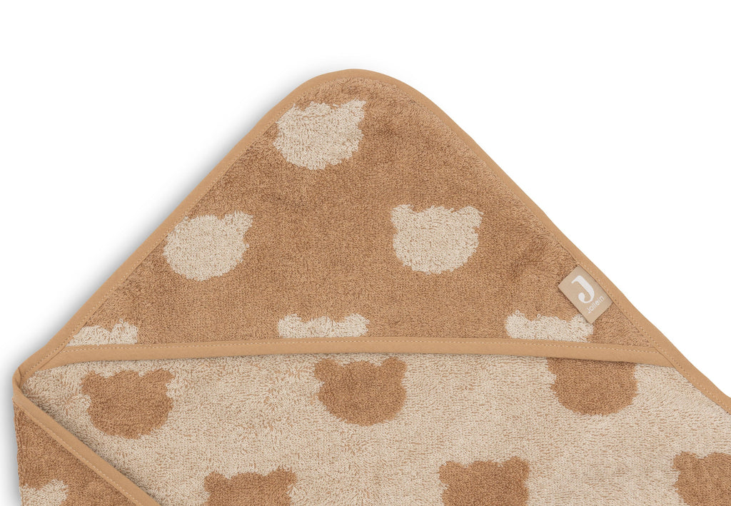Jollein Badcape Badstof 75x75cm Jacquard Teddy Bear