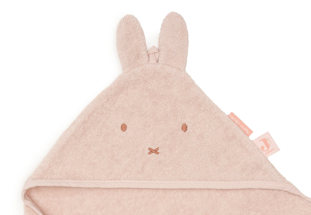 Jollein Badcape badstof 75x75cm Miffy | Silk Rose