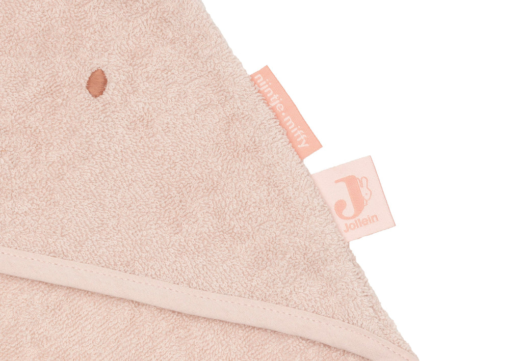 Jollein Badcape badstof 75x75cm Miffy | Silk Rose