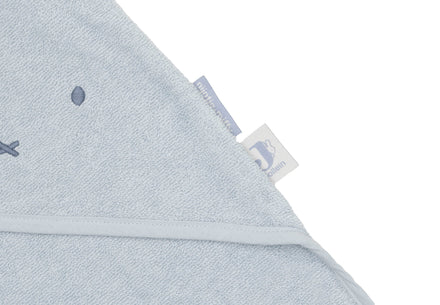Jollein Badcape badstof 75x75cm Miffy | Cloud Blue