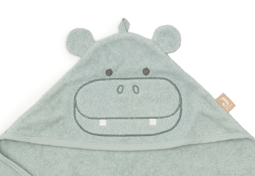 Jollein Badcape Badstof 75x75cm Hippo | Happy