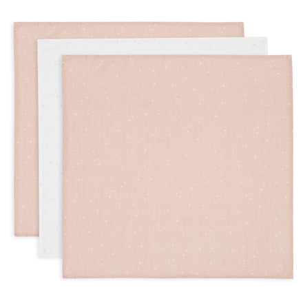 Jollein Hydrofiele Doek 70x70cm Twinkling Wild Rose (3pack)