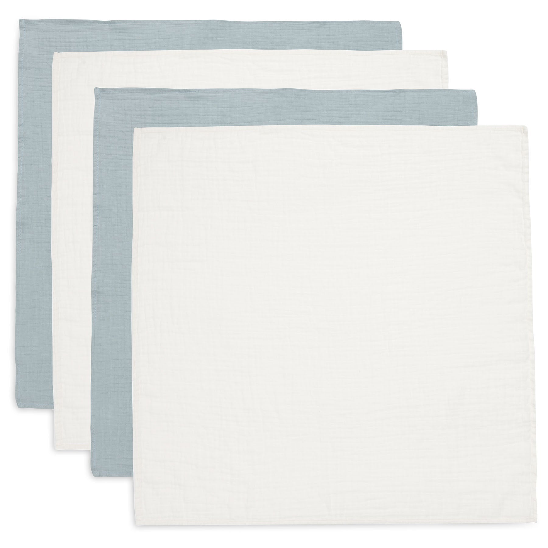 Jollein Hydrofiele Doek Small 70x70cm Sea Green/Ivory (4Pack)