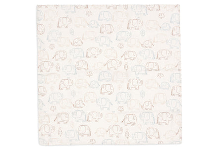 Jollein Hydrofiele Doek Small 70x70cm | Elephant Tales | 3st