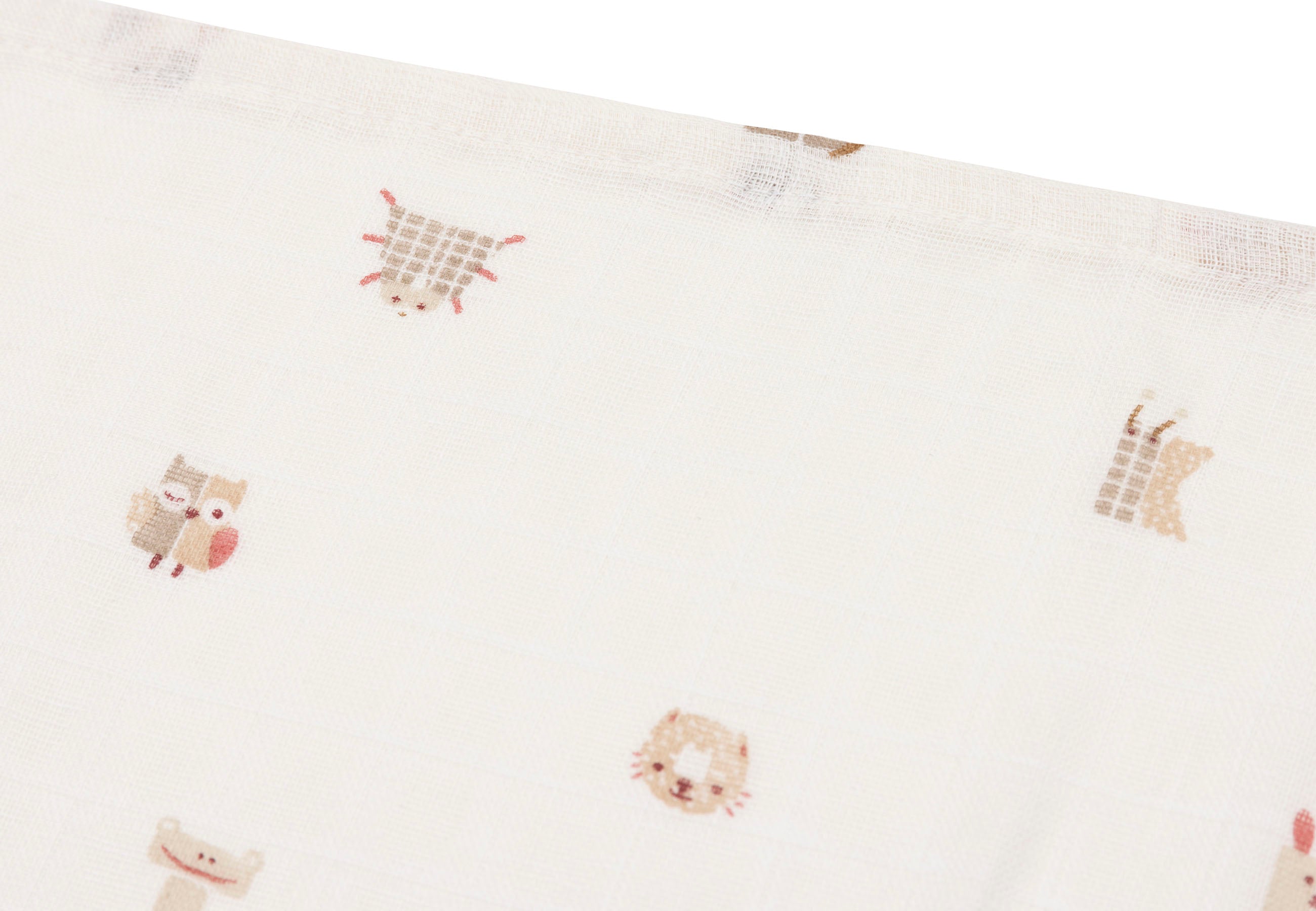 Jollein Hydrofiele Doek Small 70x70cm | Animal Friends | 3st