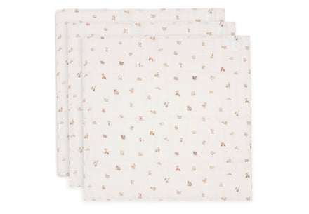 Jollein Hydrofiele Doek Small 70x70cm | Animal Friends | 3st