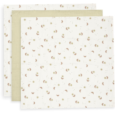 Jollein Hydrofiele Doek Small 70x70cm | Over The Moon (3pack)