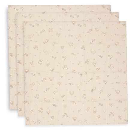 Jollein Hydrofiele Doek Small 70x70cm | Woolly (3pack)