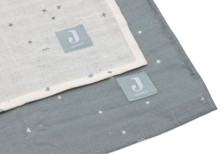 Jollein Hydrofiele Doeken 115x115cm Twinkling Sea Green (2pack)