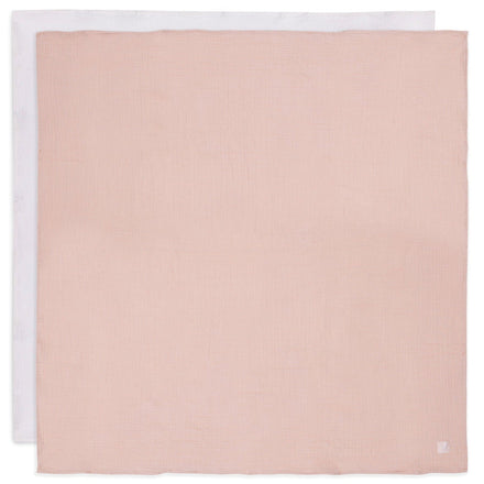 Jollein Hydrofiele Doek Large 115x115cm | Wild Rose/Ivory (2Pack)