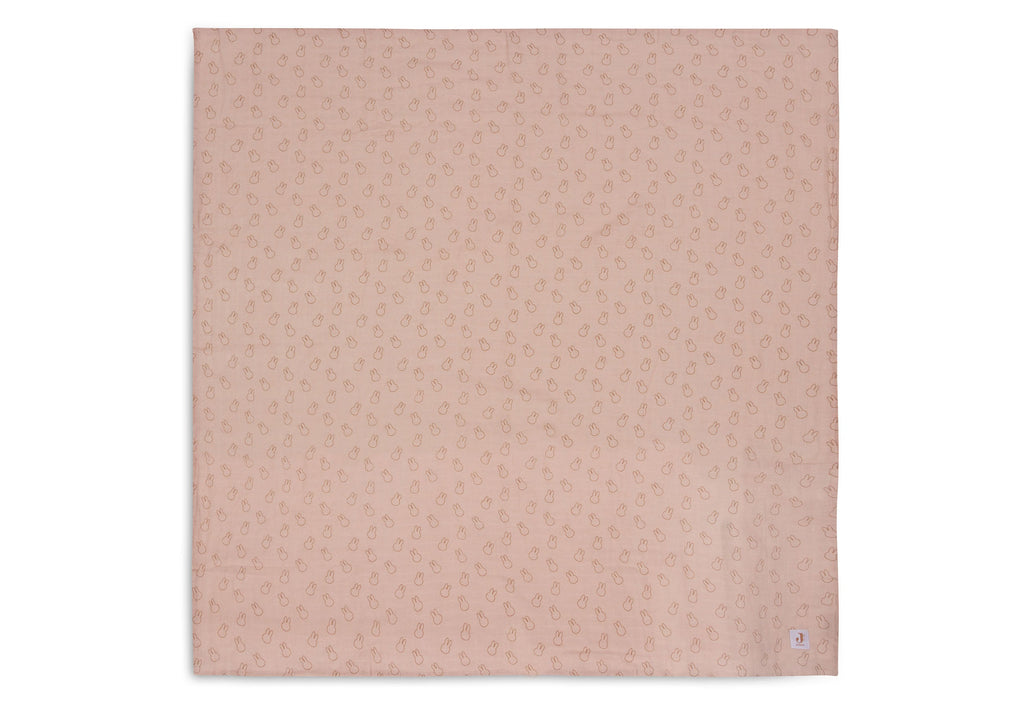 Jollein Hydrofiele Doeken 115x115cm Miffy Silhouettes Wild Rose (2p)