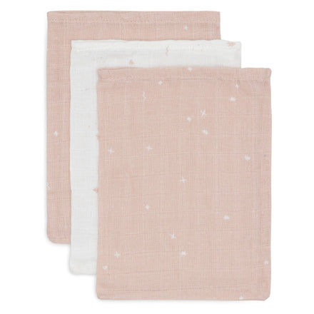 Jollein Washandje 15x20cm Twinkling Wild Rose (3pack)