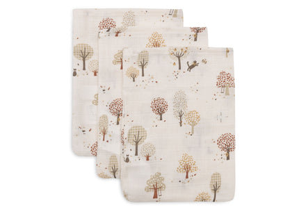 Jollein Hydrofiel Washandje 15x20cm | Tiny Park | 3st