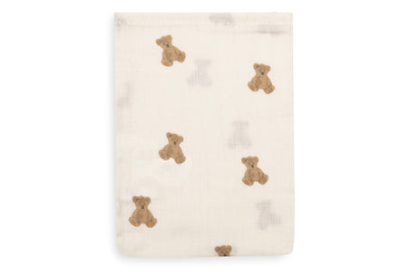 Jollein Hydrofiel Washandje 15x20cm | Mini Teddy Bear (3pack)