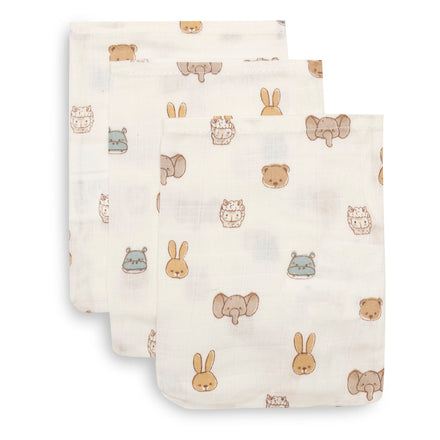 Jollein Hydrofiel Washandje 15x20cm | Jollies (3pack)