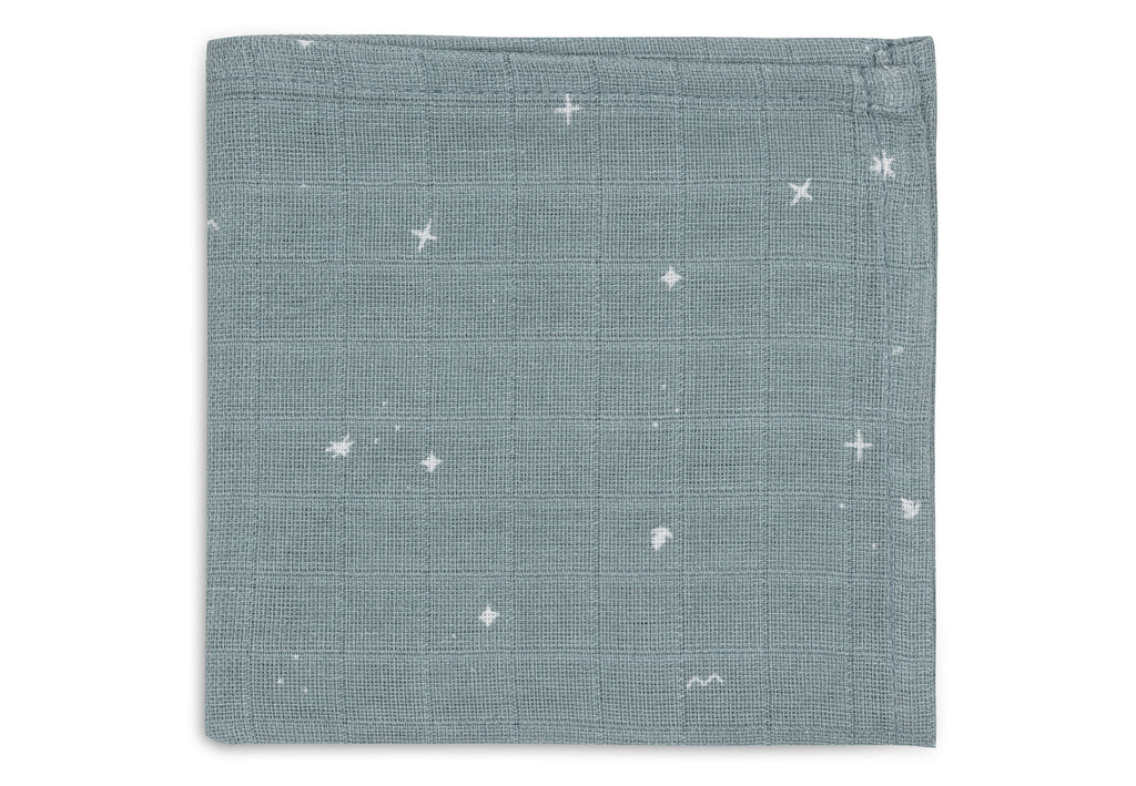 Jollein Hydrofiele Monddoekjes 31x31cm Twinkling Sea Green (3pack)