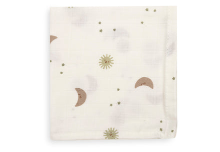 Jollein Hydrofiel Monddoekje 31x31cm | Over The Moon (3pack)