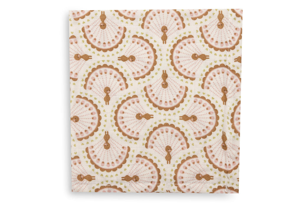 Jollein Hydrofiel Monddoekje 31x31cm | Soft Plumes (3pack)