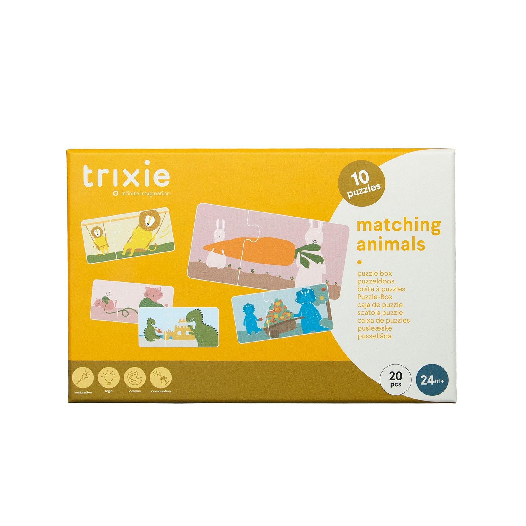 Trixie Puzzeldoos Bijpassende Dieren  | 10 Duo Puzzels