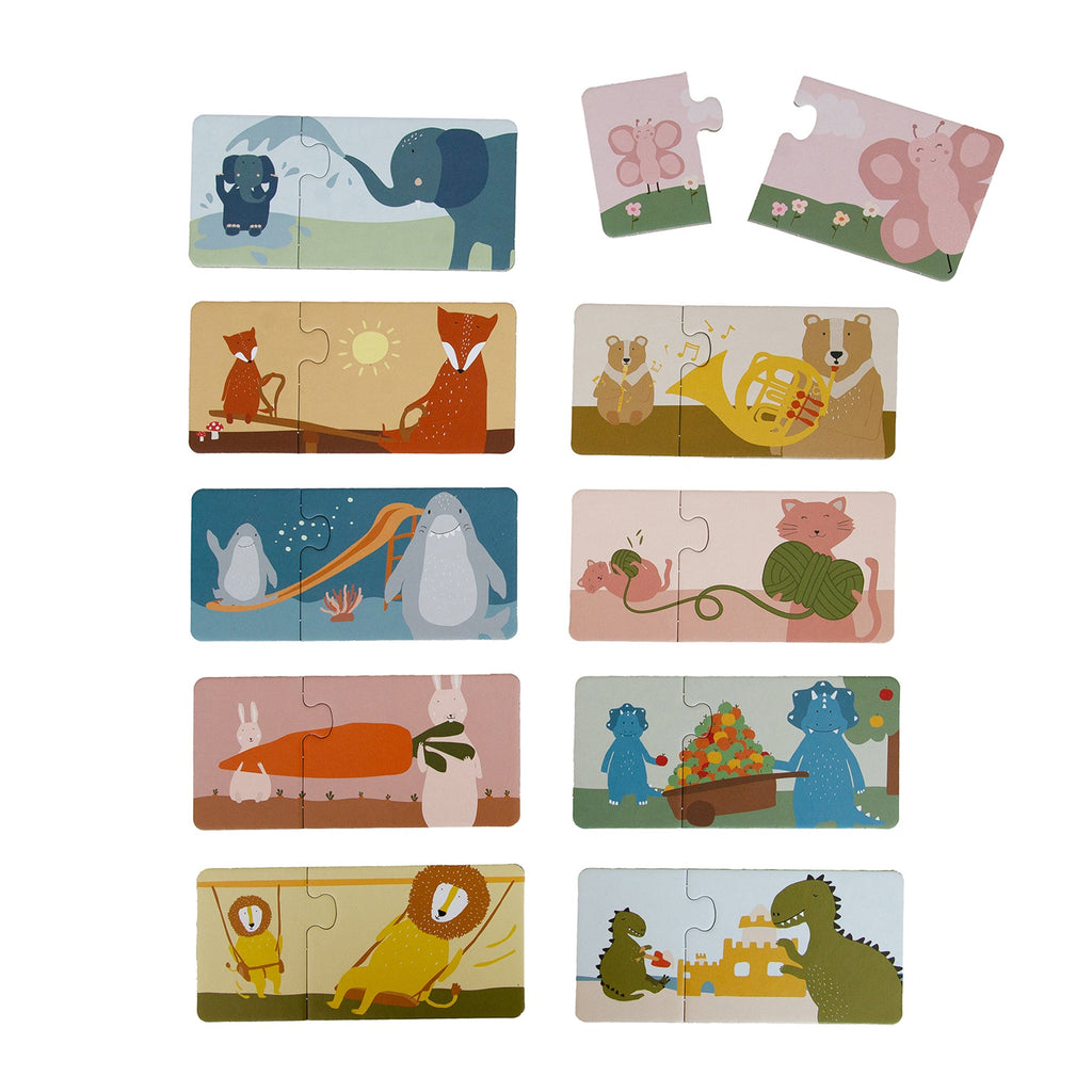 Trixie Puzzeldoos Bijpassende Dieren  | 10 Duo Puzzels