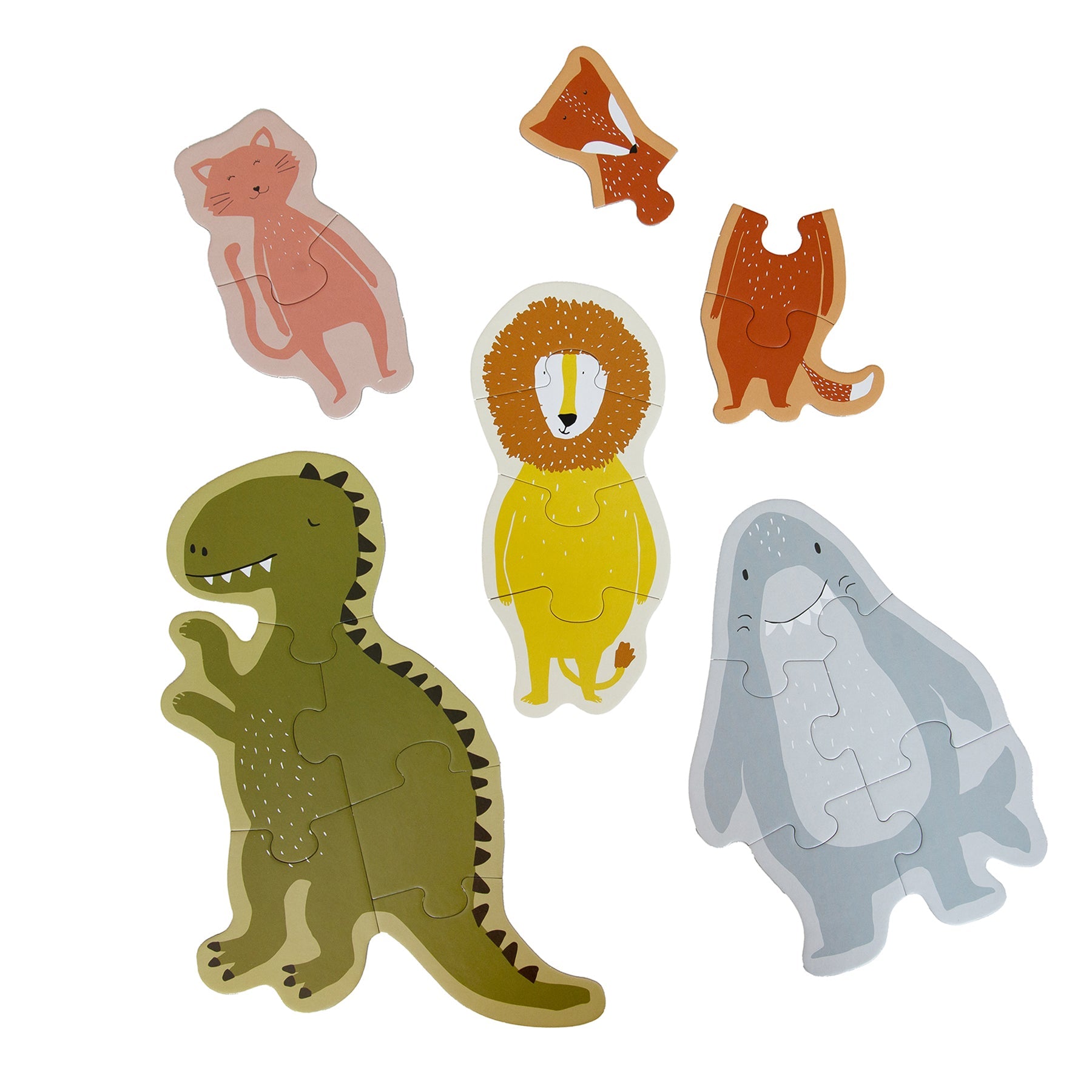 Trixie Puzzeldoos Grote En Kleine Dieren | 5 Puzzels