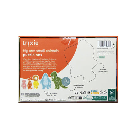 Trixie Puzzeldoos Grote En Kleine Dieren | 5 Puzzels