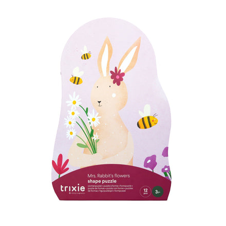 Trixie Vormenpuzzel De Bloemen Van Mrs. Rabbit  | 12st