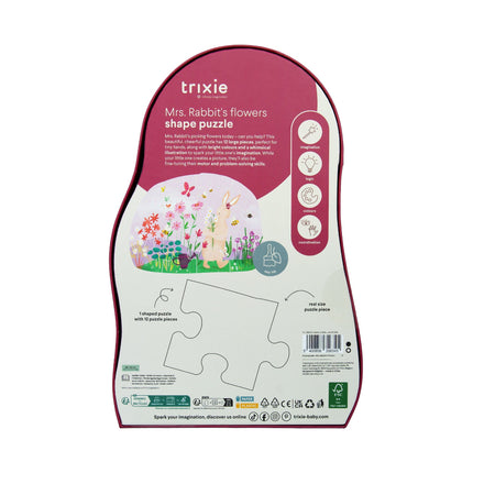 Trixie Vormenpuzzel De Bloemen Van Mrs. Rabbit  | 12st