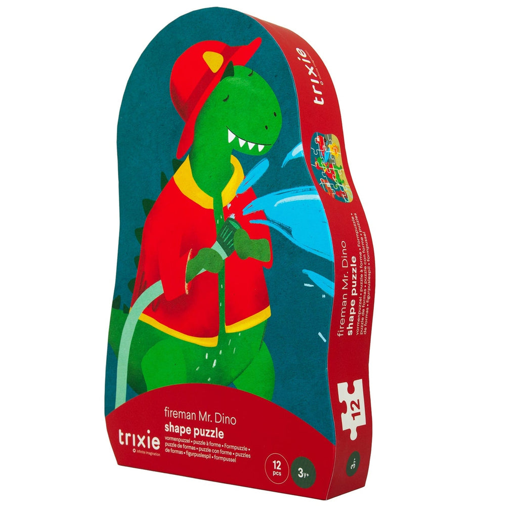 Trixie Vormenpuzzel Brandweerman Mr. Dino | 12st