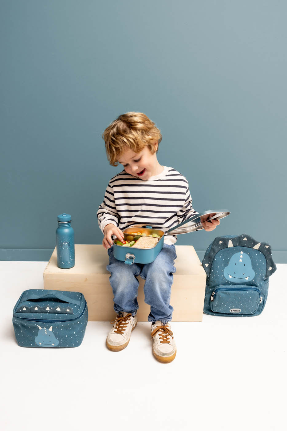 Trixie Lunch Box Large Met Verdeelvakje | Mr. Triceratops