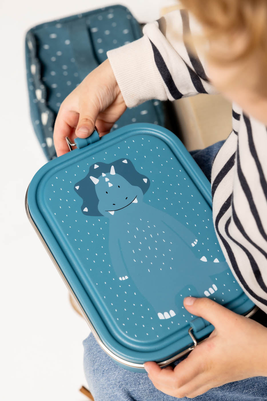 Trixie Lunch Box Large Met Verdeelvakje | Mr. Triceratops