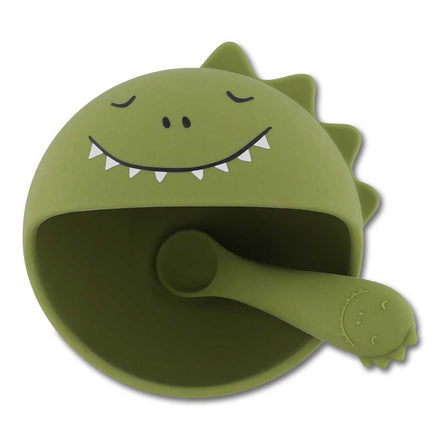 Trixie Silicone Bowl Met Zuignap + Lepel | Mr. Dino