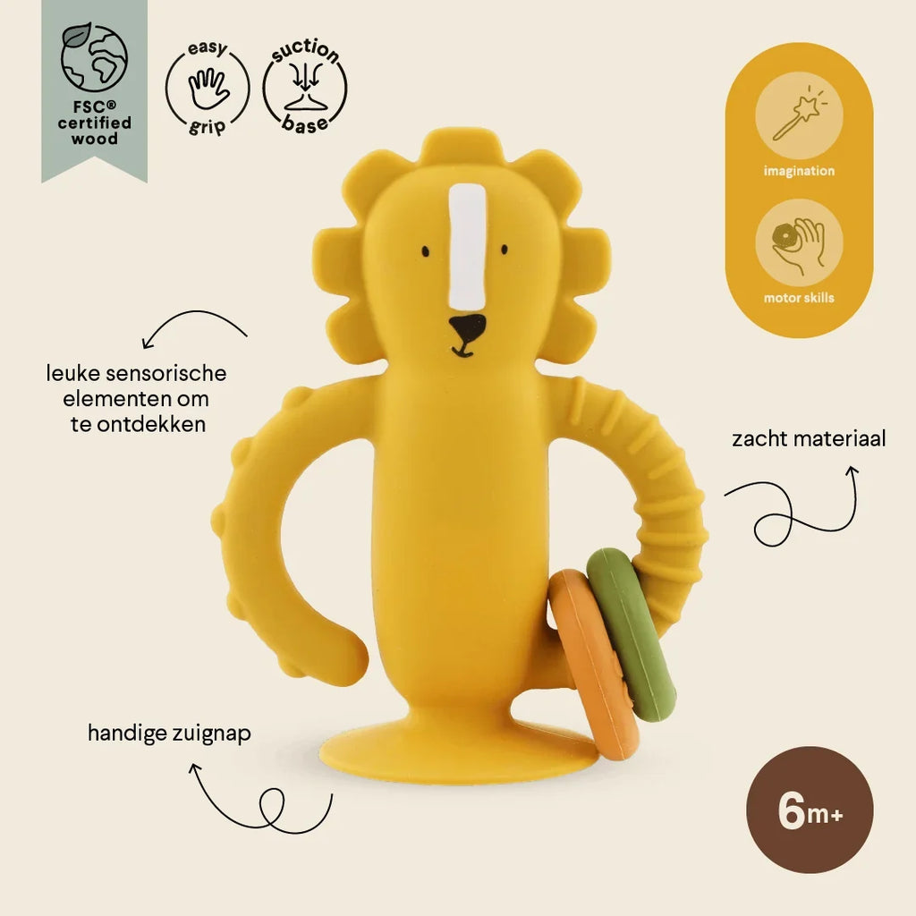 Trixie Sensorisch Siliconen Babyspeelgoed Met Zuignap | Mr. Lion