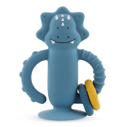 Trixie Sensorisch Siliconen Babyspeelgoed Met Zuignap | Mr. Triceratops