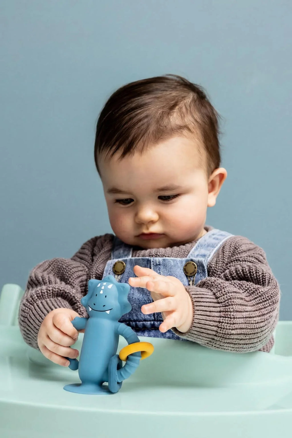 Trixie Sensorisch Siliconen Babyspeelgoed Met Zuignap | Mr. Triceratops