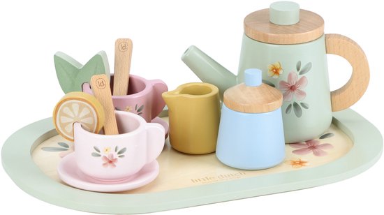 Little Dutch Houten Thee Servies - Speelgoedtheeservies