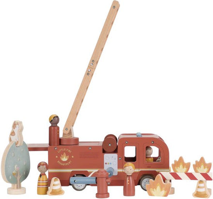 Little Dutch Houten Brandweerwagen Set Met Popjes XL