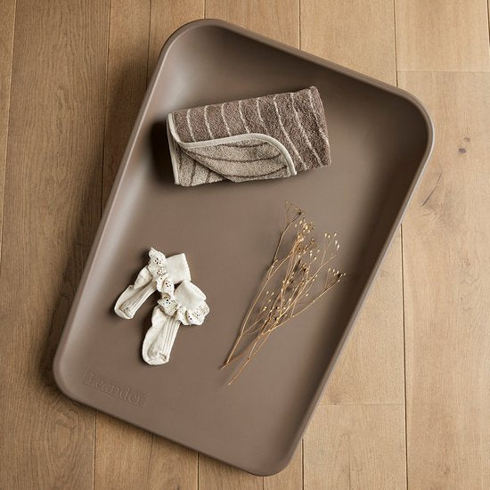 Leander Matty Topper Voor Verschoningskussen | Mocca Woodland Organic