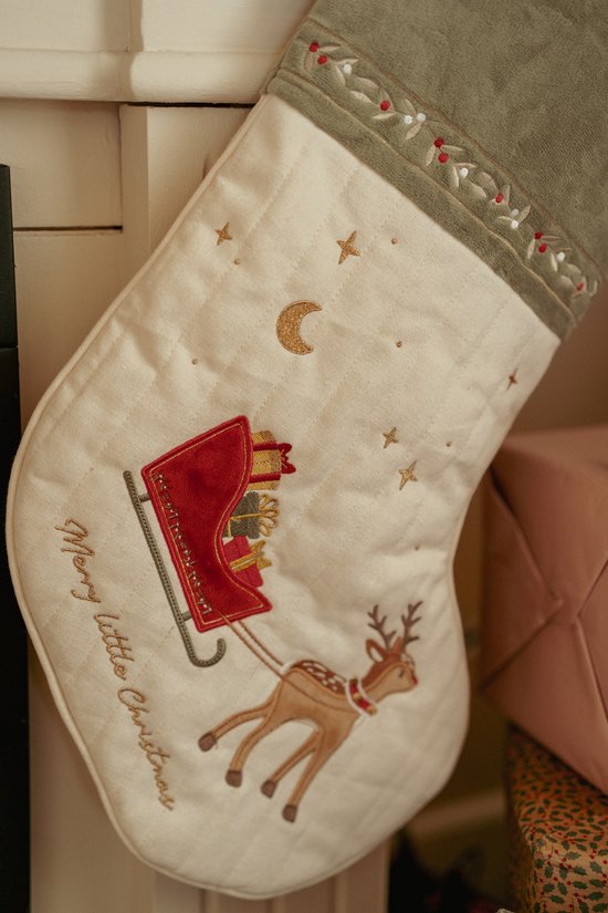 Little Dutch Kerstsok Groen 52,5cm