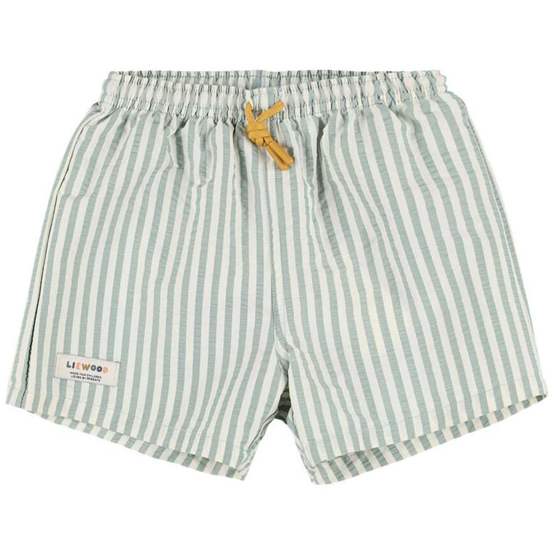 Liewood Duke Stripe Board Shorts | Peppermint / Crisp White