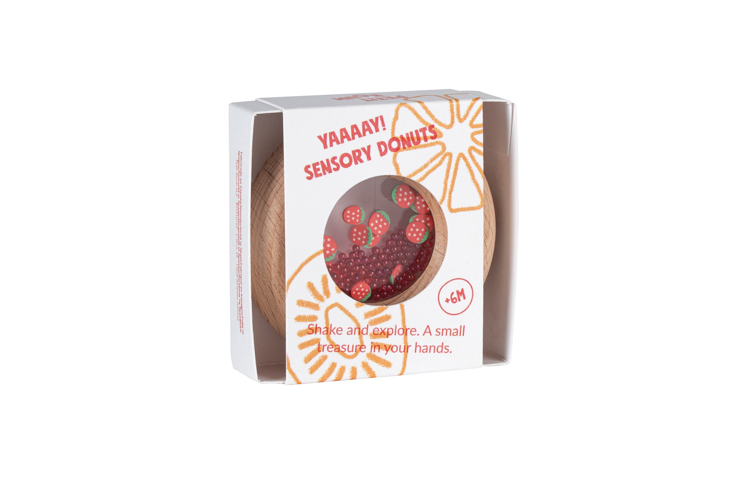 Petit Boum Sensorische Donut | Aardbeien