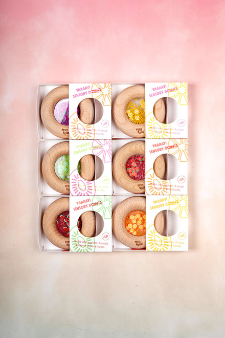 Petit Boum Sensorische Donut | Aardbeien