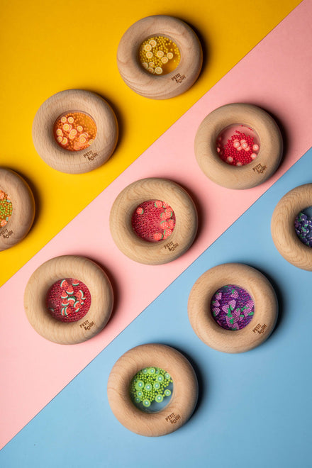 Petit Boum Sensorische Donut | Aardbeien