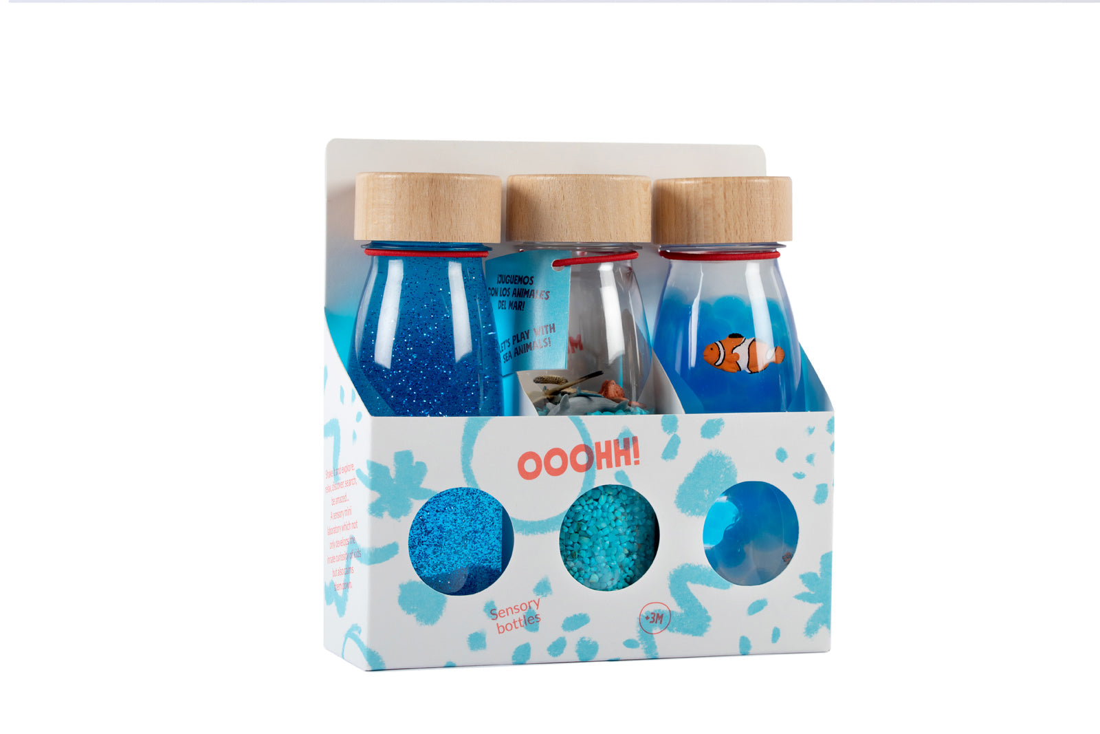 Petit Boum Sensorische Flessen set van 3 | Serenity